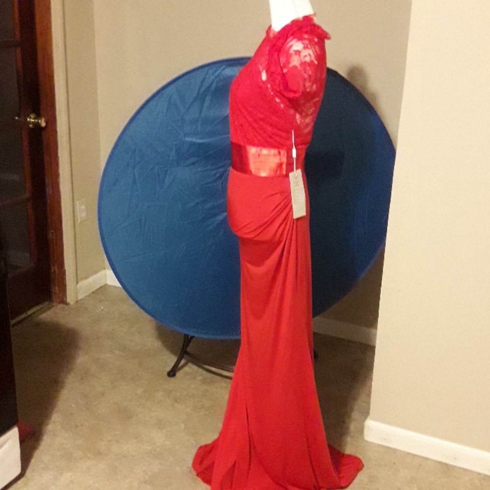 Babylonline dress evening wear in red100 percent